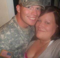 My husband Aaron and I at 290