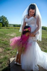 Rachel and her flower girl
