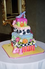 girly girl cake, shoe boxes!