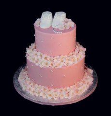 little baby girl shower cake
