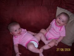 The girls hanging out-5months