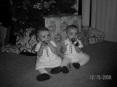 MY beautiful babies~ First Christmas
