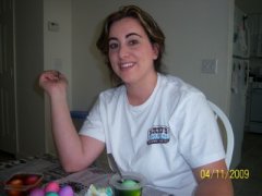 Coloring easter eggs