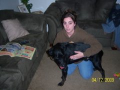 me n my sick pup, rocky