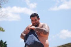 Snacking at the lake. Got caught..