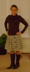 Size 6 Skirt...and new brown boots