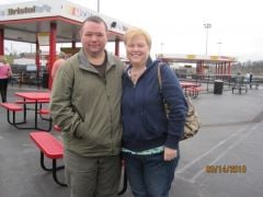 Michael and I at Pigeon Forge, TN last weekend.  He had the RNY on 12-28-09 and has lost 78# and I had the sleeve on 12-8-09 and have lost 76#.  We are doing so good...