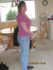 Side view, my big butt is gone!