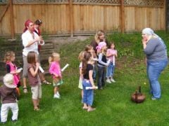 Also, thought I looked good this day, I was teaching kids a song about pirates at a birthday party.