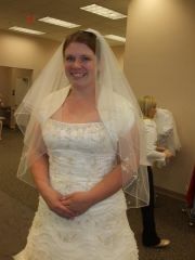 Trying on dresses (it made me nervous!) and I wasn't in need of being a plus size anymore. SO MUCH FUN!