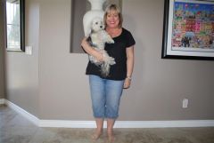 BEFORE pic with my little girl Roxie!