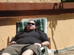 me by the pool