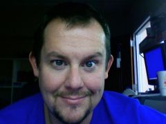 yes, my shirt IS shockingly blue, thankyaverymuch.