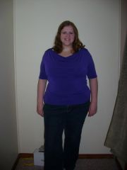 Only down around 65 lbs, because of an extended over fill. Body is still changing for the better though!