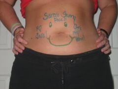 belly smile... and tan