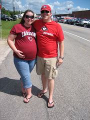 USC vs UGA love <3 9 months pregnant... september 2008