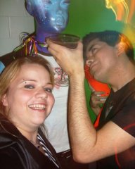 Me and my 2 best friends...lol.... She is thirsty...
Nov2008 13 1/2 months after operation. Down 108lbs