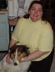 Me and my old dog heather