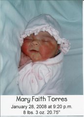Faith's First Picture
1 day old at the hospital