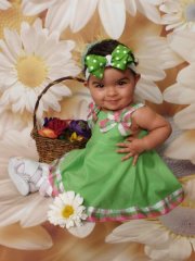She's already modeling...LOL!