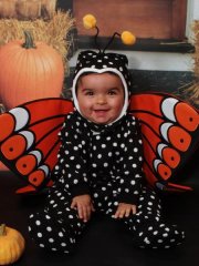 Mary's Halloween Costume.
She made a beautiful butterfly.