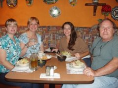 Lecia (Saara) Judy (Peter) Danielle (Gabriele) Neil (Peggy)

While we were all recovering at the hospital surgery night our emotional supporters all went out to party it up. Ok well then went for dinner. LOL