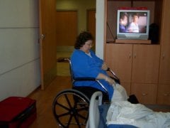 Getting ready to go down for surgery 4/19/08