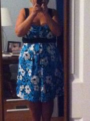 size 14 dress... sooooo close to zipping it up all the way!!!!!