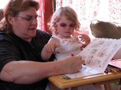 Me and our granddaughter Easter time 2010