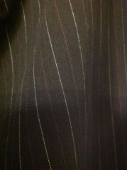 Black Pinstripe Up close   16