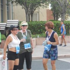 At the finish line