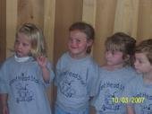 her with her lil friends the pumpkin patch