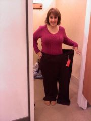 I can't believe I fit in ONE LEG of the size I USED TO wear!
