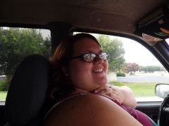 In the car