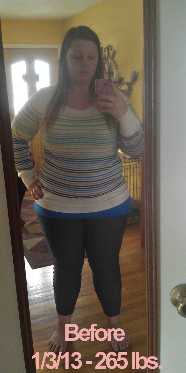 Before (260 lbs)