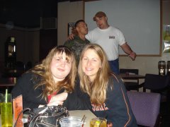 Me and my friend watching the beaver game