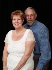 hubby and I-  Hes down 90 from his band date
