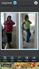 Before and after side by side pic