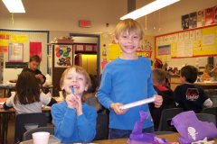 Jared & Jonah in Jared's 1st grade class