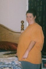 me fat standing up