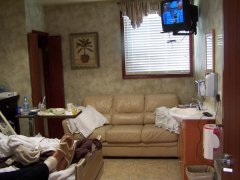 my room - my husband slept on the couch