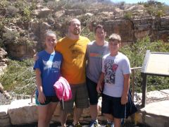 Hiking out of the Caverns.
