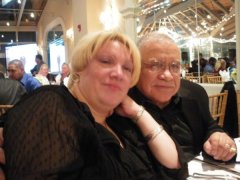 These two are my newest friends, Antonia and her husband Tony at the party.  Antonia had the gastric bypass by the same surgeon, and lost a ton of weight.  She looks wonderful with her new hairdo.
