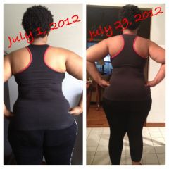 17 days before surgery and 13 days post op (back)