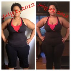 17 days before surgery and 13 days post op (front)