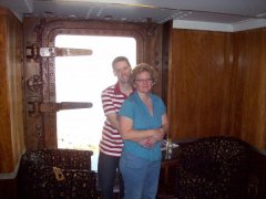 DH & I on the Queen Mary before leaving on a Mexican Cruise - Jan 2008
8 mo post-op (-92#'s)