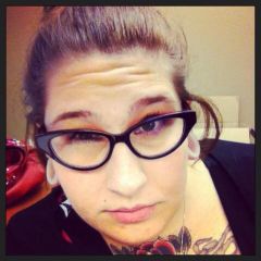 friday exhausted face :P (and new glasses!!)