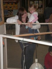 My daughter and I looking at the baby chicks at the Rodeo... I haven't been satisfied with a full body picture in a couple years now and I want to show this one to everyone! I'm happy, but still have a ways to go.