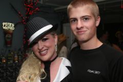 My very handsome, very tall son Austin ( I had 6" heels on too)