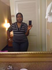 Yeah..I had to relapse to the greys and blacks..but the shirt is fitted.  At least I wear clothes that fit me instead of just hang off me.  10/2010.